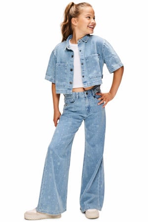 Bella wide leg jeans light blue denim