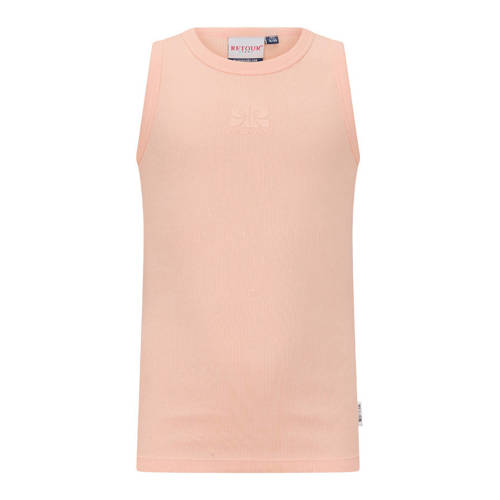 Retour Jeans T-shirt oranje Meisjes Stretchkatoen Ronde hals Logo - maat 134/140 afbeelding