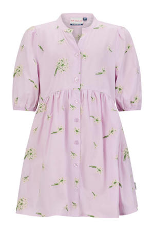 gebloemde blousejurk roze