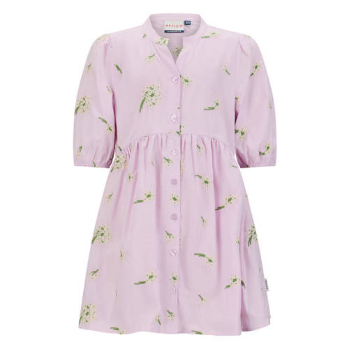 Retour Jeans gebloemde blousejurk roze Meisjes Katoen Ronde hals Bloemen