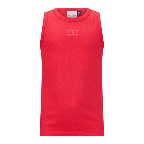 Retour Jeans T-shirt rood Meisjes Stretchkatoen Ronde hals Logo - maat 104 afbeelding