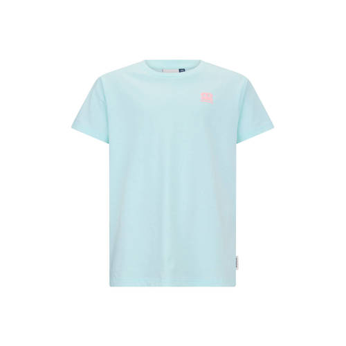 Retour Jeans T-shirt mintgroen Meisjes Katoen Ronde hals Logo - maat 134/140 afbeelding
