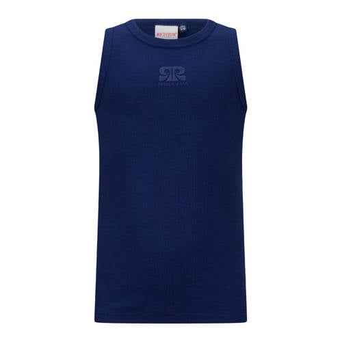 Retour Jeans T-shirt donkerblauw Meisjes Stretchkatoen Ronde hals Logo - maat 146/152 afbeelding