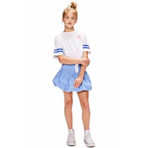Retour Jeans T-shirt met backprint wit Meisjes Katoen Ronde hals Backprint - maat 104 afbeelding