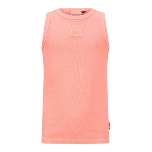 Retour Jeans T-shirt oranje Meisjes Stretchkatoen Ronde hals Logo - maat 134/140 afbeelding