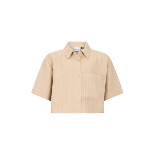 Retour Jeans blouse beige Meisjes Polyester Klassieke kraag Effen - maat 158/164 afbeelding