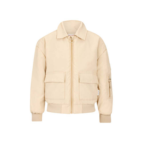 Retour Jeans zomerjas zand Beige Meisjes Polyamide Klassieke kraag Effen - maat 158/164 afbeelding