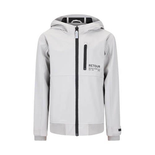 Retour Jeans zomerjas lichtgrijs Jongens Polyester Capuchon Effen - maat 122/128 afbeelding