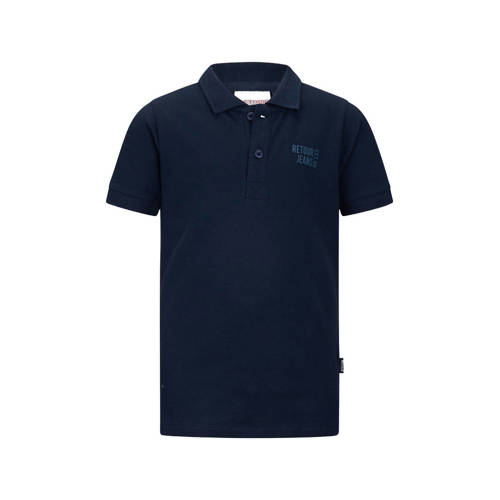 Retour Jeans polo donkerblauw Jongens Katoen Polokraag Printopdruk - maat 110 afbeelding