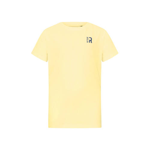 Retour Jeans T-shirt lichtgeel Jongens Stretchkatoen Ronde hals Effen - maat 134/140 afbeelding