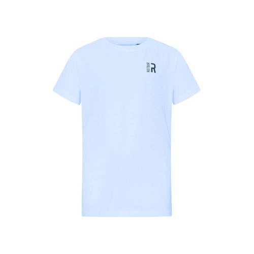 Retour Jeans T-shirt lichtblauw Jongens Stretchkatoen Ronde hals Effen - maat 116 afbeelding