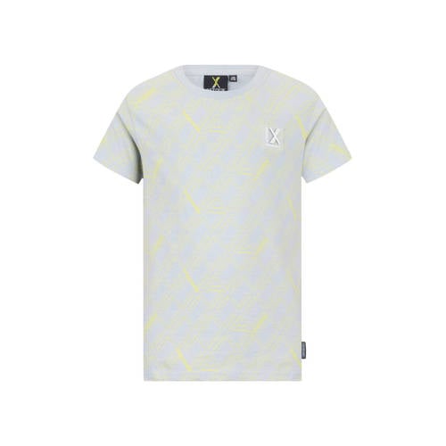 Retour Jeans T-shirt lichtgrijs Jongens Katoen Ronde hals All over print - maat 146/152 afbeelding