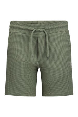 regular waist casual short groen