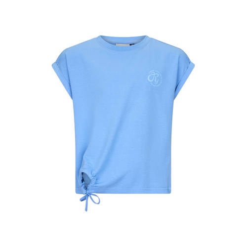 Retour Jeans T-shirt met backprint lichtblauw Meisjes Katoen Ronde hals - maat 134/140 afbeelding