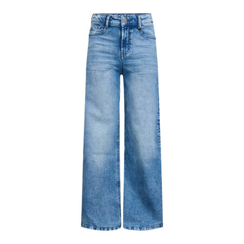 Retour Jeans Skoura wide leg jeans medium blue denim Blauw Meisjes Stretchdenim - maat 128 afbeelding