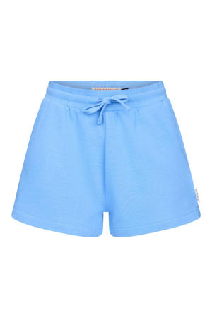 relaxed regular waist sweatshort lichtblauw