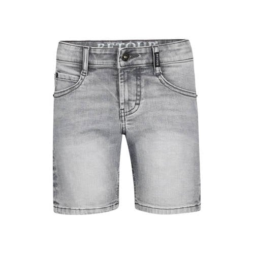 Retour Jeans regular waist short grey denim Korte broek Grijs Jongens Stretchdenim - maat 104 afbeelding