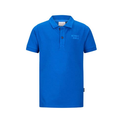 Retour Jeans polo blauw Jongens Katoen Polokraag Printopdruk - maat 104 afbeelding