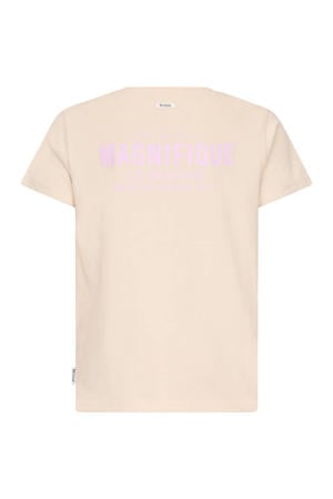 T-shirt met backprint beige