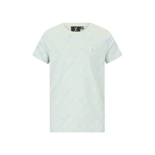 Retour Jeans T-shirt mintgroen Jongens Katoen Ronde hals All over print - maat 134/140 afbeelding