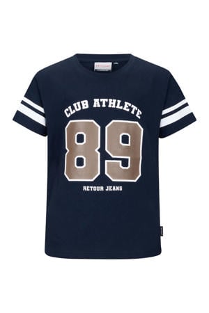 T-shirt donkerblauw