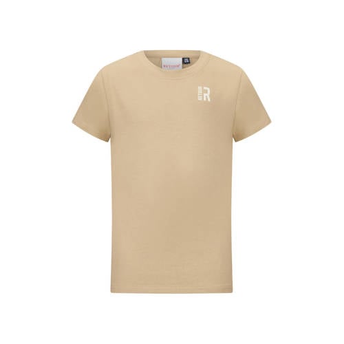 Retour Jeans T-shirt zand Beige Jongens Stretchkatoen Ronde hals Effen - maat 134/140 afbeelding
