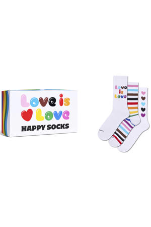 giftbox sokken Pride - wit (set van 3)