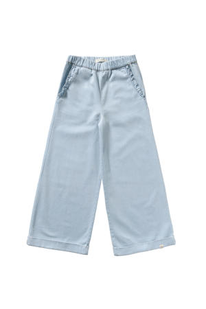 wide leg jeans light blue denim