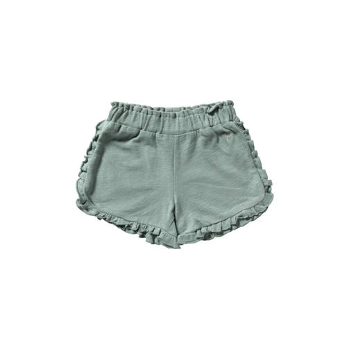 Your Wishes regular waist sweatshort groen Korte broek Meisjes Stretchkatoen - maat 98 afbeelding