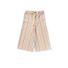 Your Wishes wide leg regular waist gestreepte casual broek ecru