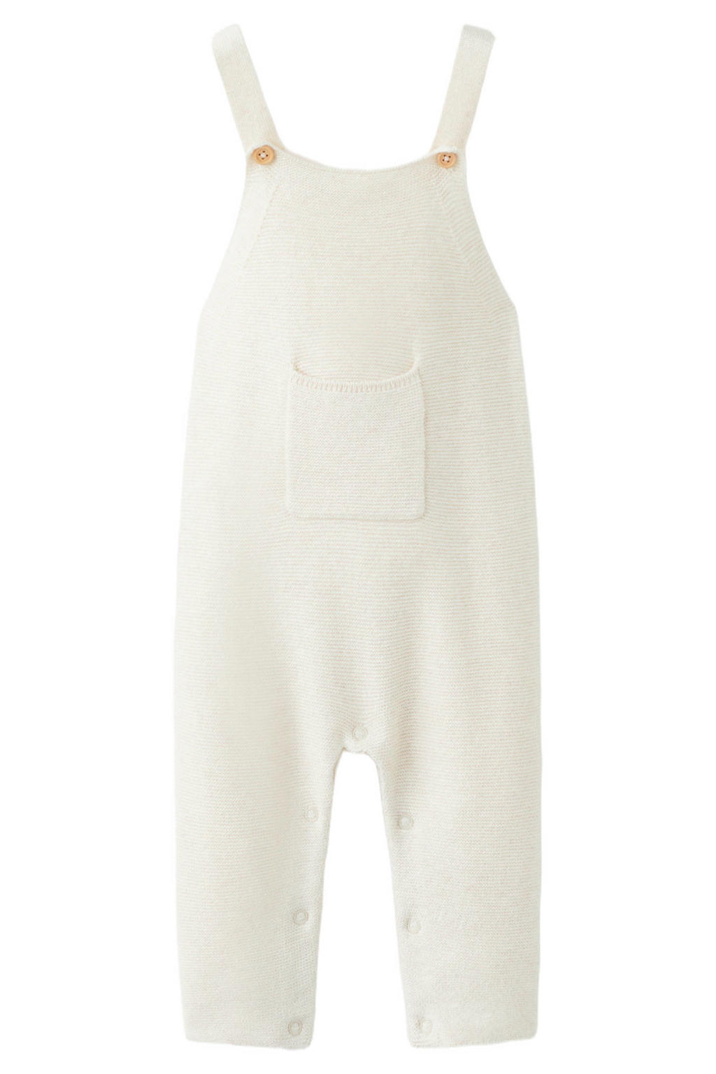 Lange tuinbroek, geborduurde bloemen, katoen lichtblauw denim Petit