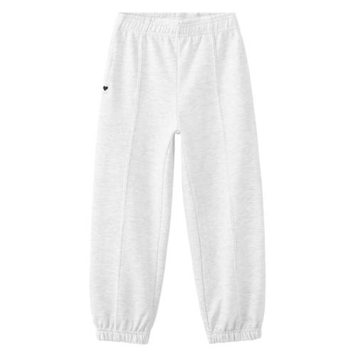 Mango Kids casual broek lichtgrijs Meisjes Sweat Gemêleerd - maat 134 afbeelding
