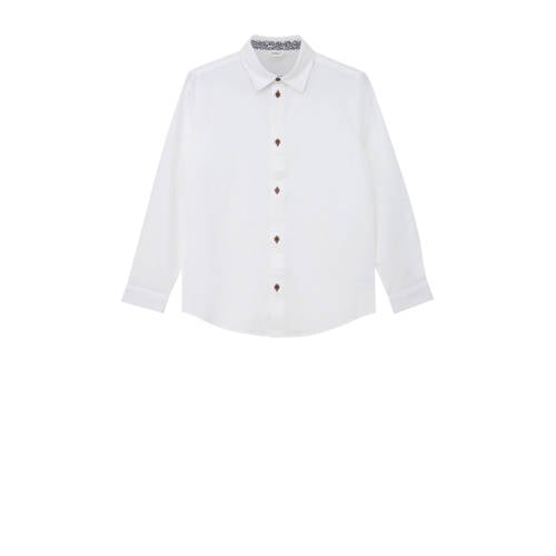s.Oliver overhemd wit Jongens Katoen Klassieke kraag Effen