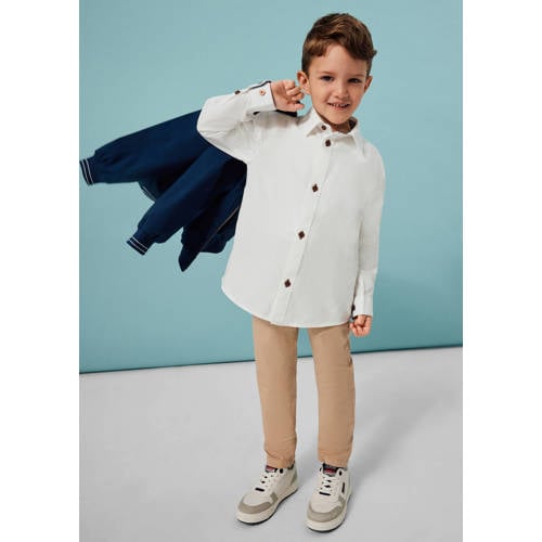 s.Oliver overhemd wit Jongens Katoen Klassieke kraag Effen