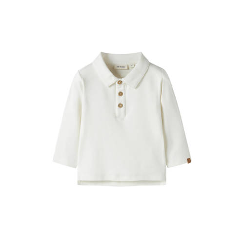 LIL' ATELIER BABY polo ecru Jongens Stretchkatoen Polokraag Effen - maat 86 afbeelding