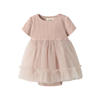 LIL' ATELIER BABY tule jurk oudroze