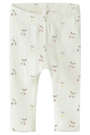 regular legging wit fijn gebreid