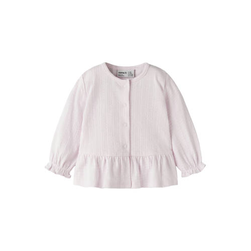 NAME IT BABY Vest Roze Meisjes Katoen Ronde hals Effen - maat 68 afbeelding
