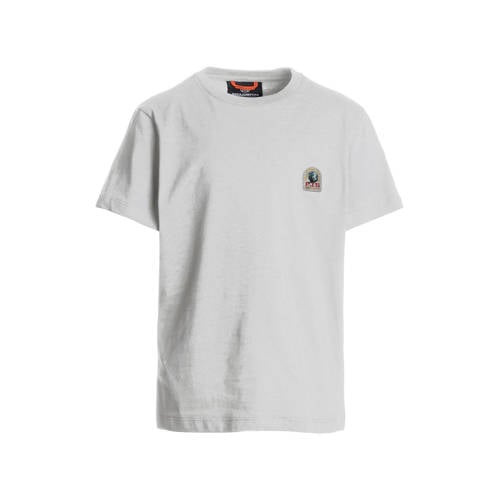 Parajumpers T-shirt grijs Jongens Katoen Ronde hals Effen