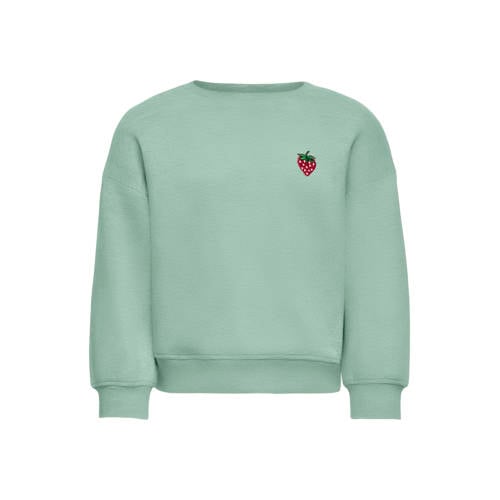KIDS ONLY MINI sweater mintgroen Printopdruk - maat 110 afbeelding