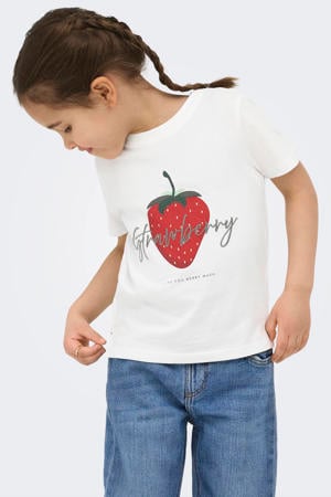 T-shirt met backprint wit