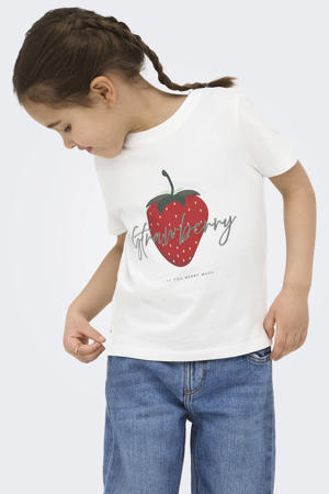 T-shirt met backprint wit