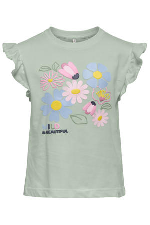 T-shirt zachtgroen