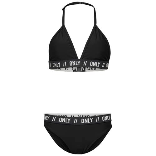 KIDS ONLY GIRL triangel bikini zwart Meisjes Polyamide Effen