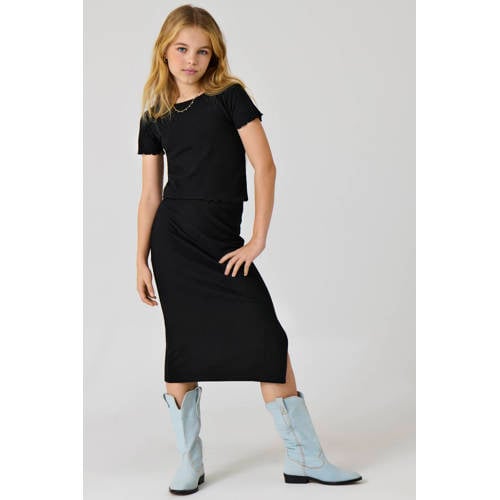 KIDS ONLY GIRL plissé rok zwart Meisjes Polyester Effen - maat 122 afbeelding