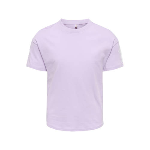 KIDS ONLY GIRL T-shirt met backprint lila Paars Meisjes Katoen Ronde hals - maat 122/128 afbeelding