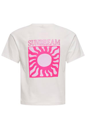 T-shirt met backprint wit