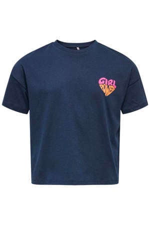 T-shirt donkerblauw