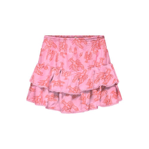 KIDS ONLY GIRL strokenrok met panterprint Roze Meisjes Viscose All over print - maat 134 afbeelding