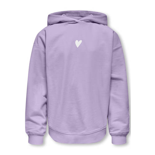 KIDS ONLY GIRL hoodie met backprint paars Sweater Backprint - maat 134/140 afbeelding